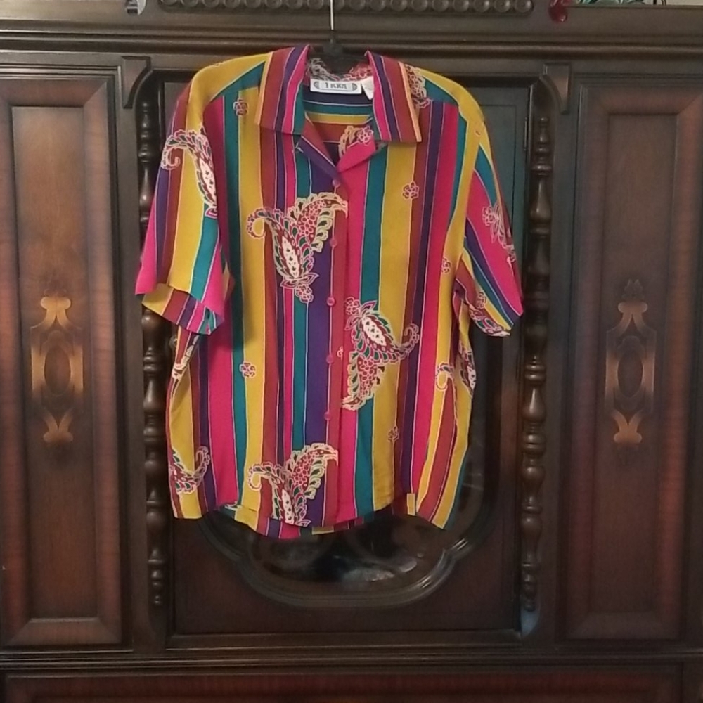 Blouse, 100% silk, size 10